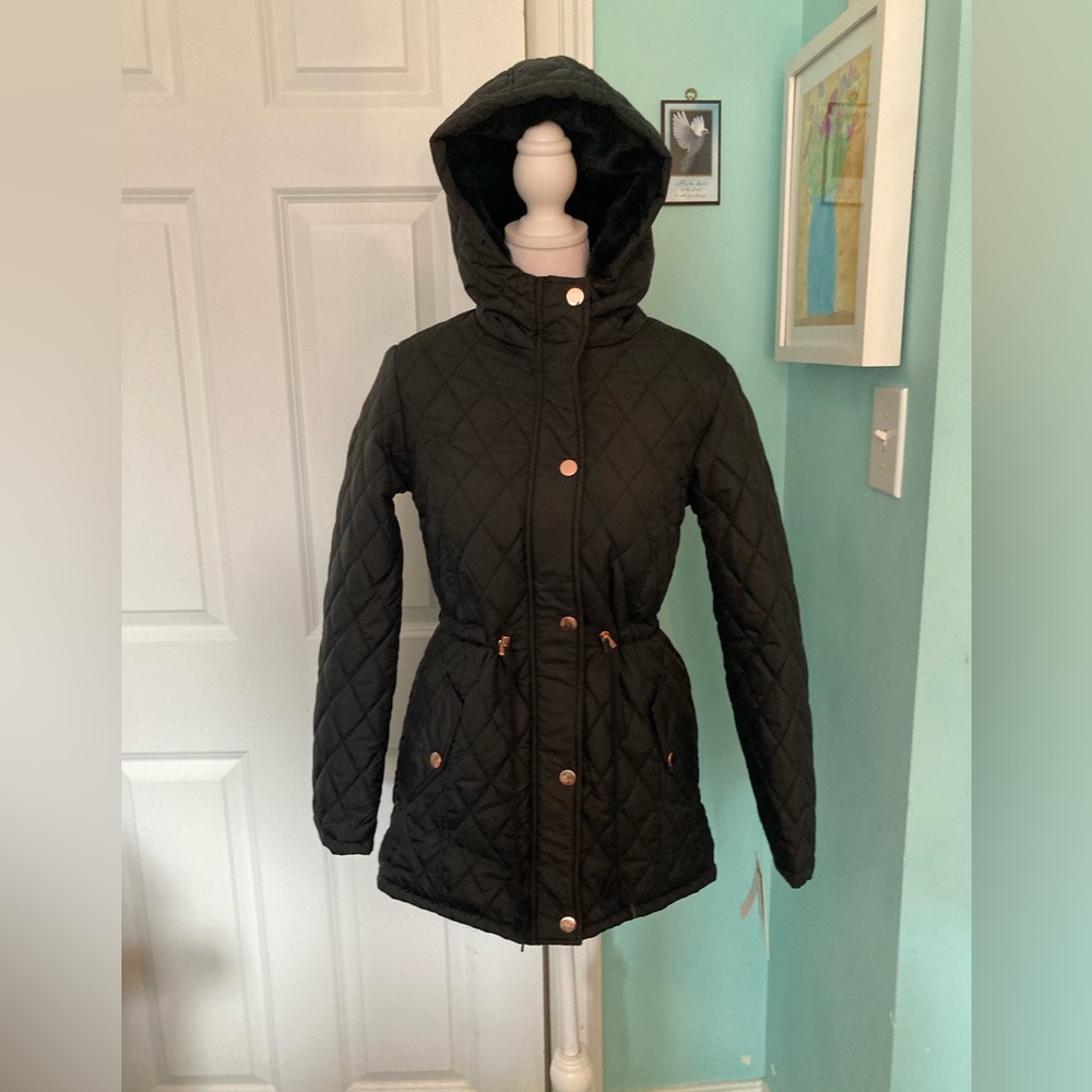 New Women's Quilted Black Jacket